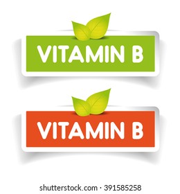 Vitamin B label vector set