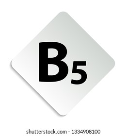 Vitamin  B5. Vector icon 