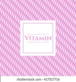 Vitamin banner or card