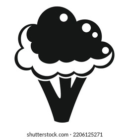 Vitamin brocoli icon simple vector. Broccoli cabbage. Salad plant