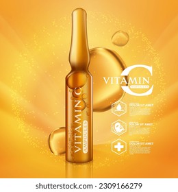 Vitamin c ampoules Serum Skin Care Cosmetic