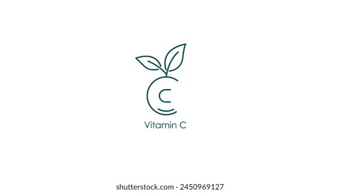 Vitamin C Enriched Skincare Product Vector Icon