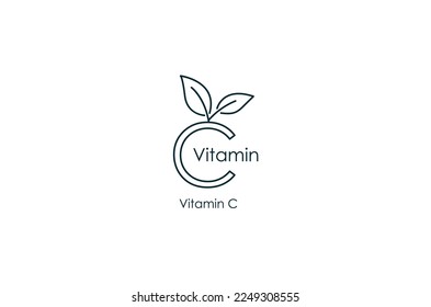 vitamin c icon vector illustration 