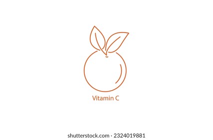 vitamin c icon vector illustration 