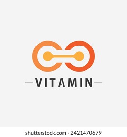 vitamin c logo and letter C logo  vector design vector icon health nutrition