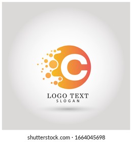 Vitamin C Logo. Symbol & Icon Vector Template.