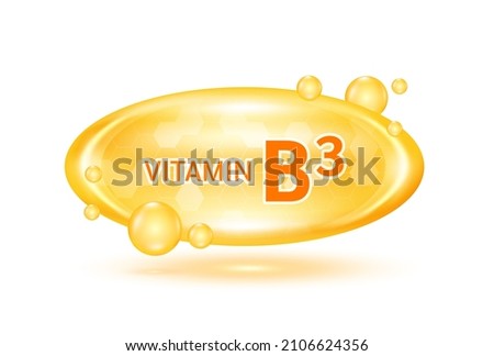 Vitamin C and minerals complex. Glossy vitamins pills capsules. Pill, Healthy food supplement. Medical scientific and healthcare concept. Isolated on white background 3D Vector EPS10.