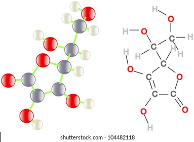 Vitamin C molecule