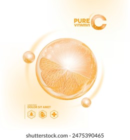 vitamina c beneficios naturales para la piel, extractos de fruta de naranja para la piel