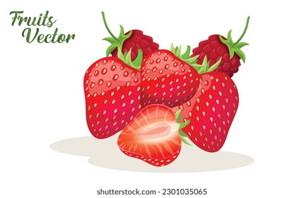 Vitamin C and other fruits design eps vector