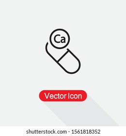 Vitamin Ca Icon Vector Illustration Eps10
