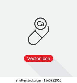 Vitamin Ca Icon Vector Illustration Eps10