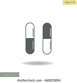Vitamin in capsule icon