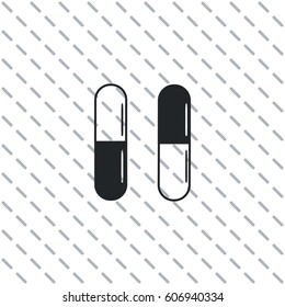 Vitamin in capsule icon