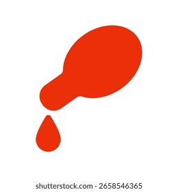 Ilustración de icono plano simple de cápsula de vitamina
