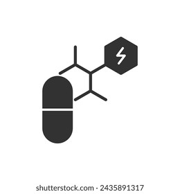 Vitamin Complex Icon Symbol Vector
