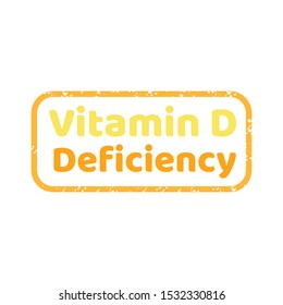 Vitamin D, D3 Deficiency. Stamp