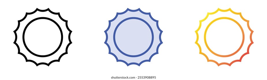 vitamin d icon. Linear, Blue Fill and Gradient Style Design Isolated On White Background