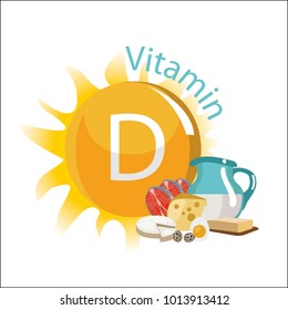 Vitamin D. Natural organic products with the maximum content of vitamin D.