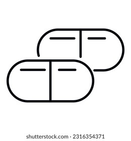 Vitamin D product icon outline vector. Fish diet. Healthy protection