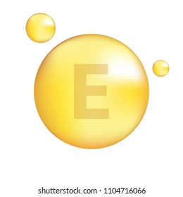 Vitamin E gold icon