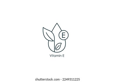 vitamin e icon vector illustration 