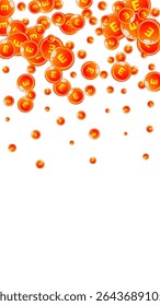 Cápsulas redondas de vitamina E dispersas al azar.  Tratamiento de belleza y nutrición cuidado de la piel.   Concepto de bienestar. Ilustración vectorial de vitaminas esenciales. 