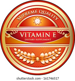 Vitamin E Supreme Quality Label