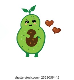 vitamin, food, cartoon, green, avocado, fruit, healthy, print, vegan, health, organic, diet, vegetarian, design, vegetable, cut, poster, tasty, background, nutrition, half, sweet, fresh, illustration,