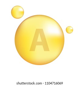 Vitamin a gold icon