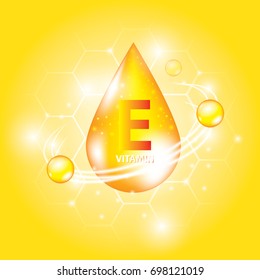 vitamin icon, droplet vector illustration