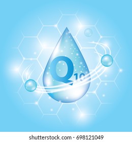 vitamin icon, droplet vector illustration