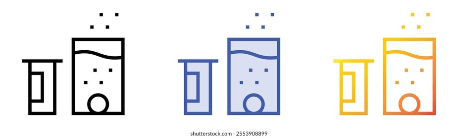 vitamin icon. Linear, Blue Fill and Gradient Style Design Isolated On White Background