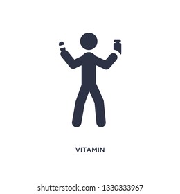 vitamin icon. Simple element illustration from activities concept. vitamin editable symbol design on white background. Can be use for web and mobile.
