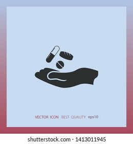 Vitamin icon, vector design element