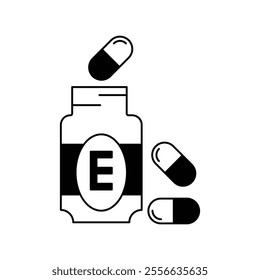 vitamin icon with white background vector stock illustration