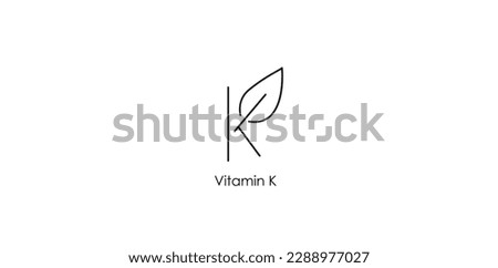 vitamin k icon vector illustration 