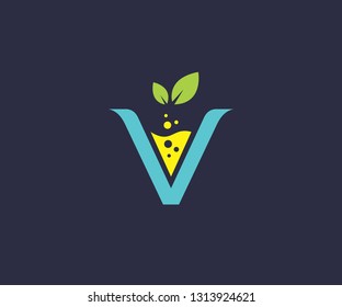 Vitamin Letter V + Growth Leaf