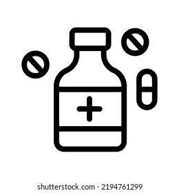 vitamin line icon illustration vector graphic
