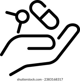 vitamin line icon illustration vector