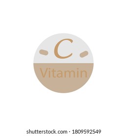 Vitamin-Medizin-Tablette Symbol Vektorgrafik