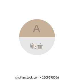 Vitamin medicine tablet icon vector design illustration
