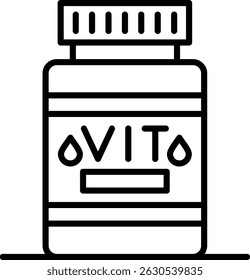 Vitamin New Creative Icon Design Vektor