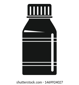 Vitamin pill jar icon. Simple illustration of vitamin pill jar vector icon for web design isolated on white background