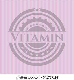 Vitamin pink emblem