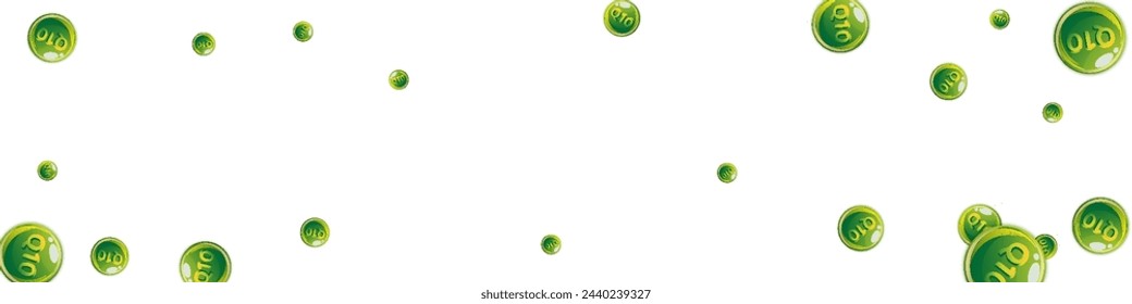 Vitamin Q10 round capsules scattered randomly.  Beauty treatment and nutrition skin care.   Essential vitamins vector illustration.  Healthy life concept.