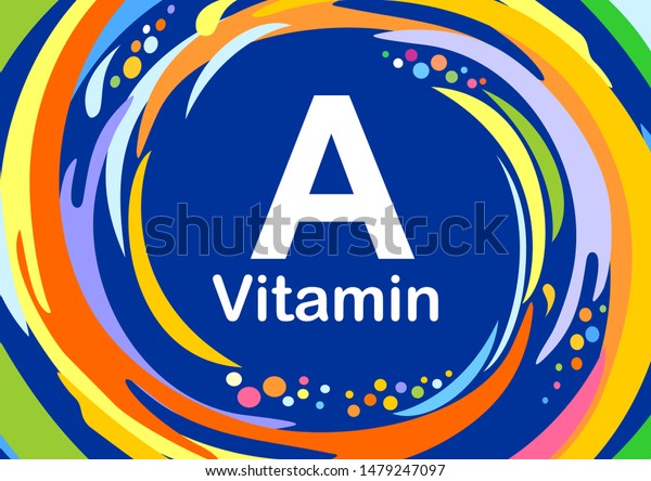 Vitamin Retinol Vector Vitamin Oil Pill Stock Vector