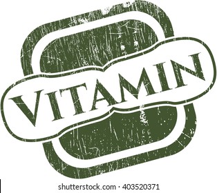 Vitamin rubber grunge seal