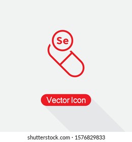 Vitamin Se Icon Vector Illustration Eps10