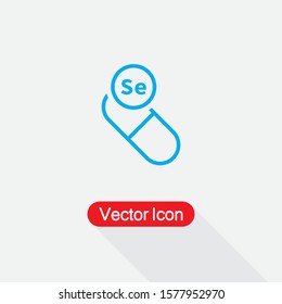 Vitamin Se Icon Vector Illustration Eps10